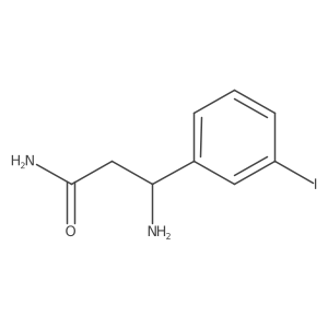 (3S)-3-Amino-3-(3-iodophenyl)propanamide结构式