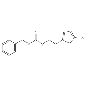 benzyl N-[2-(5-bromothiophen-2-yl)ethyl]carbamate结构式