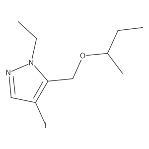 5-(sec-butoxymethyl)-1-ethyl-4-iodo-1H-pyrazole Structure