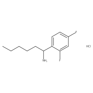 1-(2,4-Difluorophenyl)hexan-1-amine hydrochloride Structure