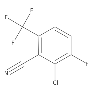 2-Chloro-3-fluoro-6-trifluoromethylbenzonitrile结构式