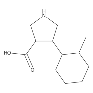 4-(2-Methylcyclohexyl)pyrrolidine-3-carboxylic acid Structure