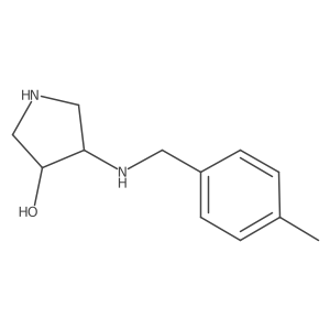 (3R,4R)-4-(p-tolylmethylamino)pyrrolidin-3-ol结构式
