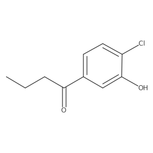 1-(4-Chloro-3-hydroxyphenyl)butan-1-one Structure