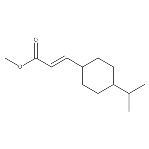 methyl (2E)-3-[4-(propan-2-yl)cyclohexyl]prop-2-enoate结构式