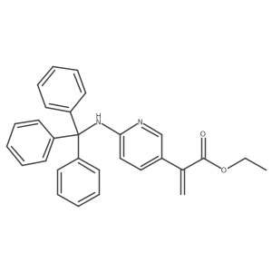 Ethyl 2-(6-(tritylamino)pyridin-3-yl)acrylate Structure