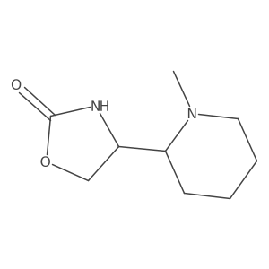 4-(1-Methylpiperidin-2-yl)-1,3-oxazolidin-2-one Structure