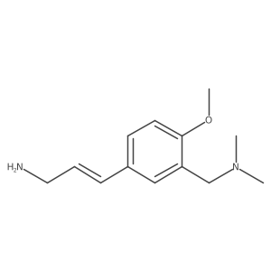 3-{3-[(Dimethylamino)methyl]-4-methoxyphenyl}prop-2-en-1-amine Structure
