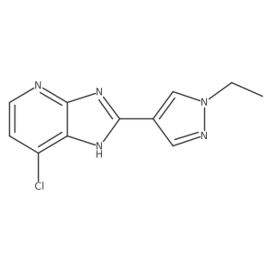 7-Chloro-2-(1-ethyl-1H-pyrazol-4-yl)-3H-imidazo[4,5-b]pyridine Structure