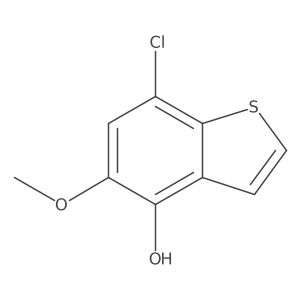 7-Chloro-5-methoxybenzo[B]thiophen-4-OL结构式