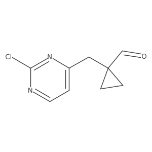 1-[(2-Chloropyrimidin-4-yl)methyl]cyclopropane-1-carbaldehyde Structure