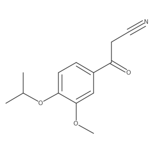 3-Methoxy-4-(1-methylethoxy)-I(2)-oxobenzenepropanenitrile Structure