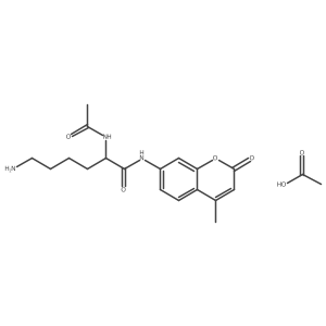 Ac-Lys-AMC Acetate salt结构式