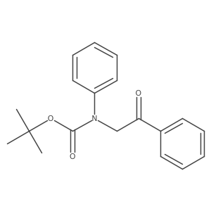 tert-butyl N-(2-oxo-2-phenylethyl)-N-phenylcarbamate结构式