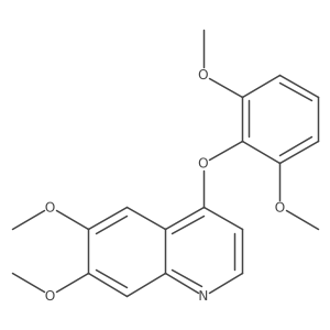 4-(2,6-Dimethoxy-phenoxy)-6,7-dimethoxy-quinoline结构式