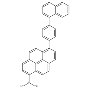 (6-(4-(Naphthalen-1-yl)phenyl)pyren-1-yl)boronic acid Structure