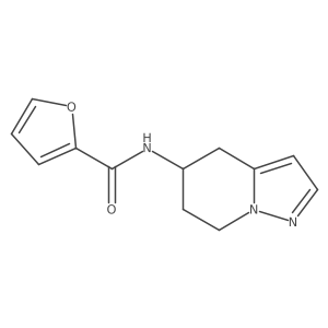 N-(4,5,6,7-tetrahydropyrazolo[1,5-a]pyridin-5-yl)furan-2-carboxamide结构式