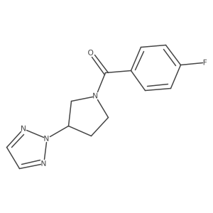 (3-(2H-1,2,3-triazol-2-yl)pyrrolidin-1-yl)(4-fluorophenyl)methanone Structure
