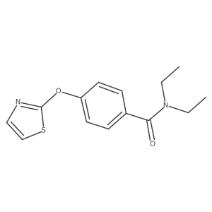 N,N-diethyl-4-(thiazol-2-yloxy)benzamide Structure