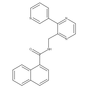N-((3-(pyridin-3-yl)pyrazin-2-yl)methyl)-1-naphthamide Structure