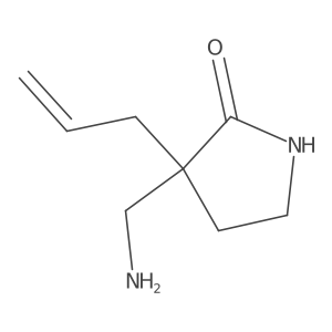 3-(Aminomethyl)-3-(prop-2-en-1-yl)pyrrolidin-2-one Structure