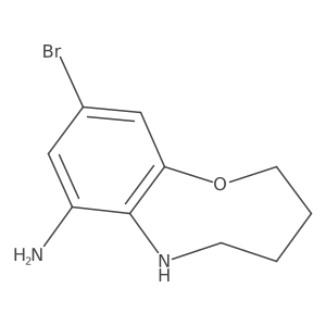 9-Bromo-3,4,5,6-tetrahydro-2H-benzo[b][1,4]oxazocin-7-amine Structure