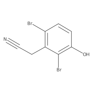 2-(2,6-Dibromo-3-hydroxyphenyl)acetonitrile结构式