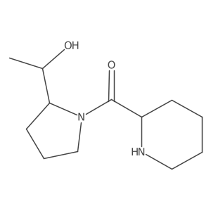 (2-(1-Hydroxyethyl)pyrrolidin-1-yl)(piperidin-2-yl)methanone结构式