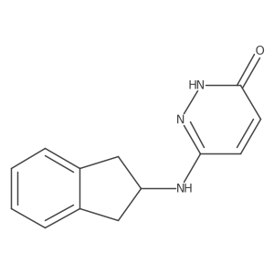 6-((2,3-dihydro-1H-inden-2-yl)amino)pyridazin-3-ol结构式