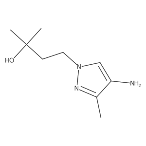 4-(4-amino-3-methyl-1H-pyrazol-1-yl)-2-methylbutan-2-ol Structure