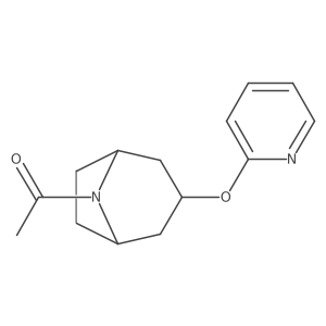 1-((1R,5S)-3-(pyridin-2-yloxy)-8-azabicyclo[3.2.1]octan-8-yl)ethanone Structure