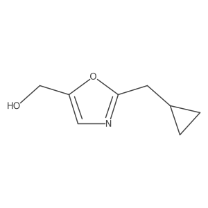 [2-(Cyclopropylmethyl)-1,3-oxazol-5-yl]methanol结构式