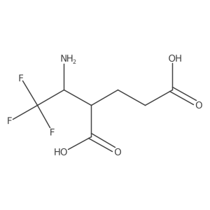 2-(1-Amino-2,2,2-trifluoroethyl)pentanedioic acid结构式