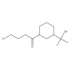 4-Chloro-1-[3-(2-hydroxypropan-2-yl)piperidin-1-yl]butan-1-one结构式