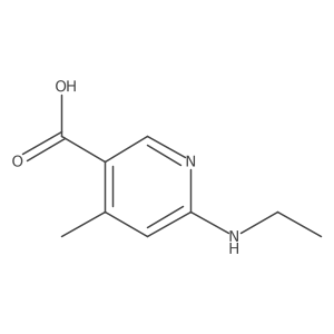 6-(Ethylamino)-4-methylpyridine-3-carboxylic acid Structure
