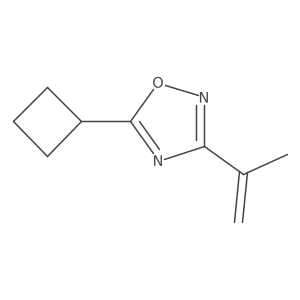 5-Cyclobutyl-3-(prop-1-en-2-yl)-1,2,4-oxadiazole Structure