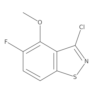 3-Chloro-5-fluoro-4-methoxy-1,2-benzothiazole Structure