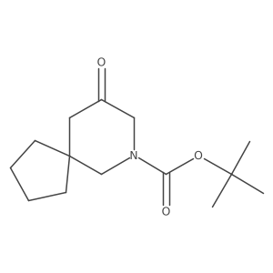 Tert-butyl 9-oxo-7-azaspiro[4.5]decane-7-carboxylate Structure