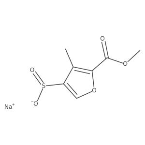 Sodium 5-(methoxycarbonyl)-4-methylfuran-3-sulfinate Structure