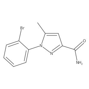 1-(2-bromophenyl)-5-methyl-1H-pyrazole-3-carboxamide结构式