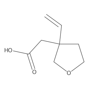 2-(3-Ethenyloxolan-3-yl)acetic acid Structure