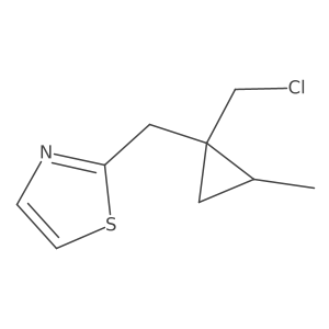 2-{[1-(Chloromethyl)-2-methylcyclopropyl]methyl}-1,3-thiazole Structure