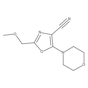 2-(Methoxymethyl)-5-(morpholin-4-yl)-1,3-oxazole-4-carbonitrile Structure
