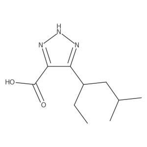 5-(5-methylhexan-3-yl)-1H-1,2,3-triazole-4-carboxylic acid结构式