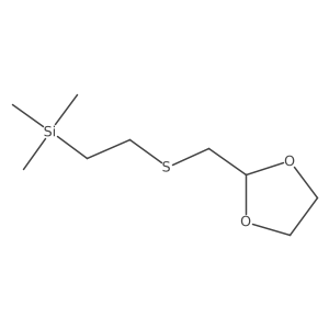 (2-{[(1,3-Dioxolan-2-yl)methyl]sulfanyl}ethyl)trimethylsilane结构式