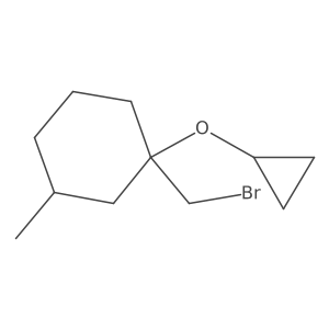 1-(Bromomethyl)-1-cyclopropoxy-3-methylcyclohexane Structure