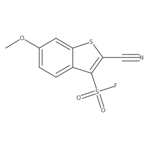 2-Cyano-6-methoxy-1-benzothiophene-3-sulfonyl fluoride Structure
