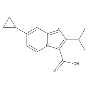 7-Cyclopropyl-2-(propan-2-yl)imidazo[1,2-a]pyridine-3-carboxylic acid Structure