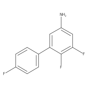 3,4-Difluoro-5-(4-fluorophenyl)aniline Structure