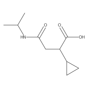 2-Cyclopropyl-3-[(propan-2-yl)carbamoyl]propanoic acid Structure